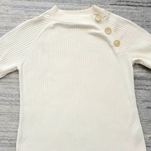 BNWOT Ralph Lauren Women's Cream cotton Sweater